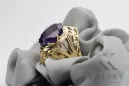 Joyería vintage Anillo Alexandrite Oro amarillo de 8 quilates vrc031x-ax Art Deco Estilo soviético ruso URSS